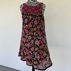 Free People Floral Sleeveless Dress size Medium